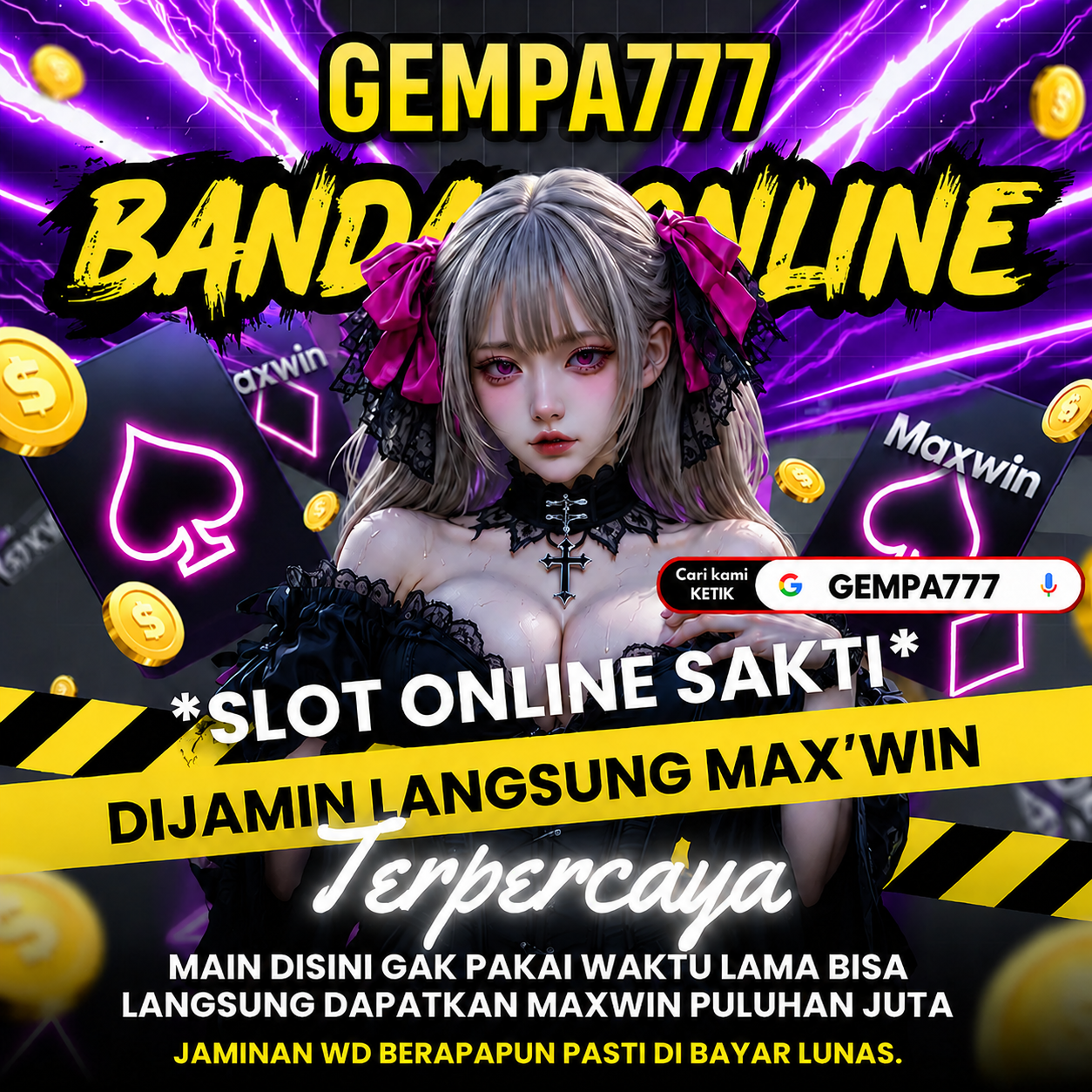 Thumbnail 1 of 3, Poster, GEMPA777: Link Login Game Online Slot777 & Slot88 Terpercaya Gacor Hari Ini. designed and sold by GEMPA777.